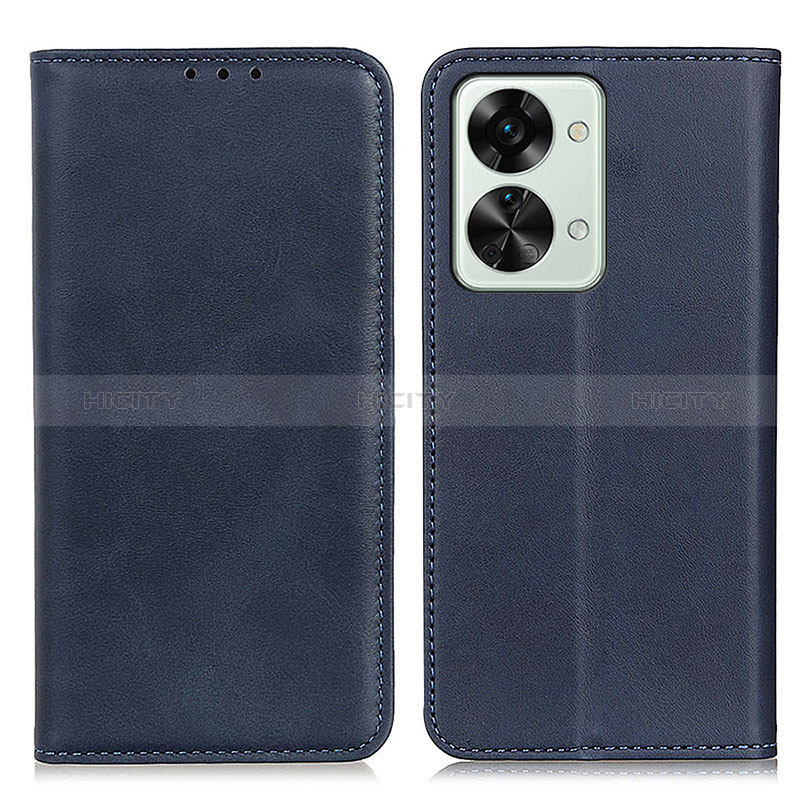 Coque Portefeuille Livre Cuir Etui Clapet A02D pour OnePlus Nord 2T 5G Bleu Plus