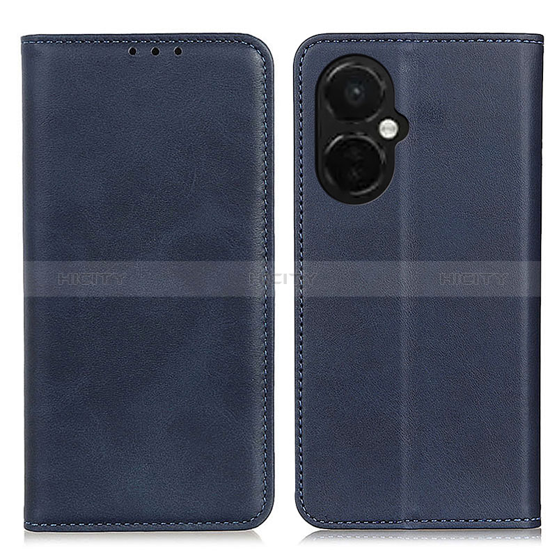 Coque Portefeuille Livre Cuir Etui Clapet A02D pour OnePlus Nord CE 3 Lite 5G Bleu Plus