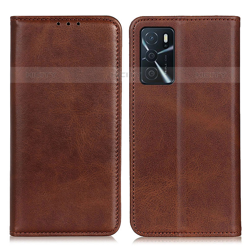 Coque Portefeuille Livre Cuir Etui Clapet A02D pour Oppo A16s Marron Plus