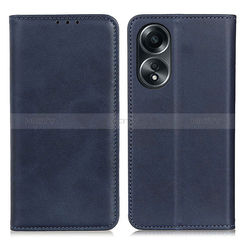 Coque Portefeuille Livre Cuir Etui Clapet A02D pour Oppo A38 Bleu Plus