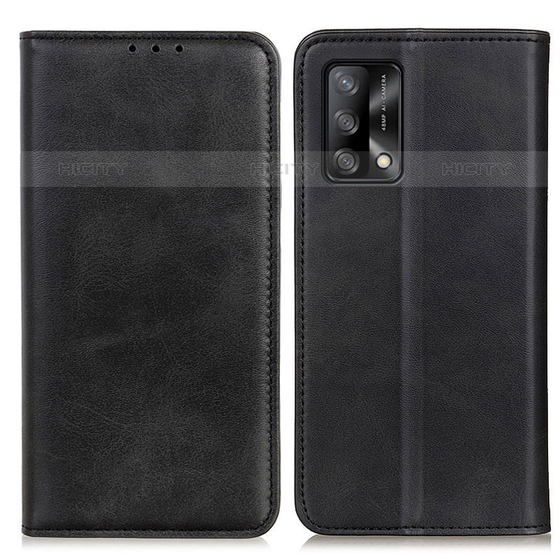 Coque Portefeuille Livre Cuir Etui Clapet A02D pour Oppo A74 4G Noir Plus