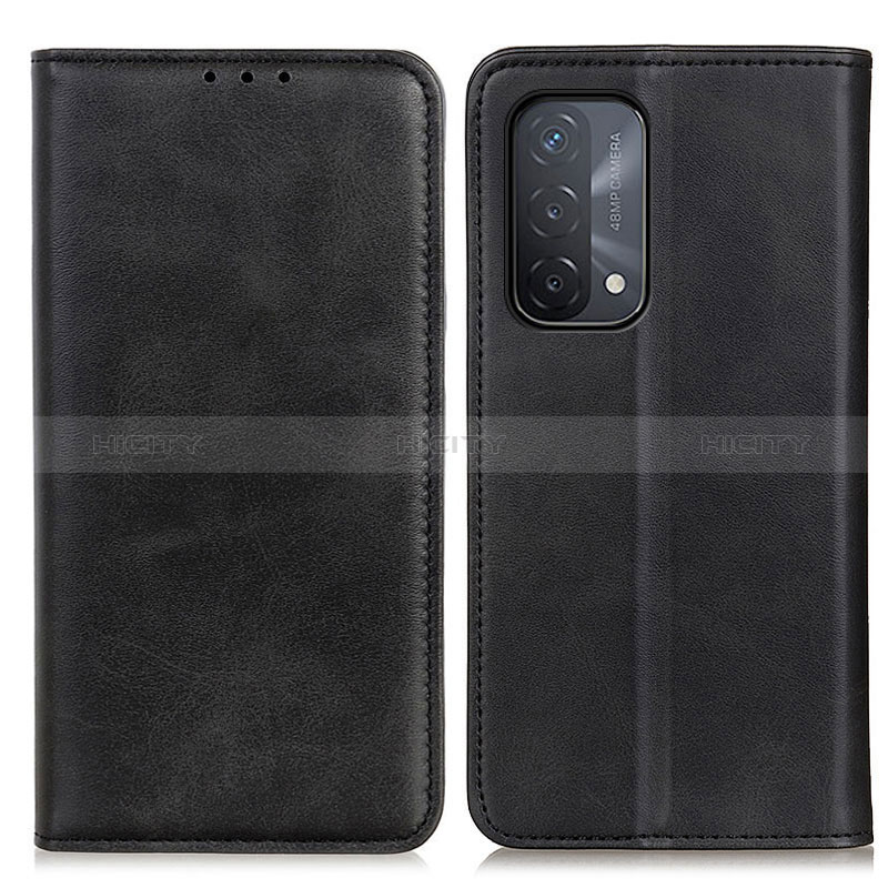 Coque Portefeuille Livre Cuir Etui Clapet A02D pour Oppo A74 5G Noir Plus