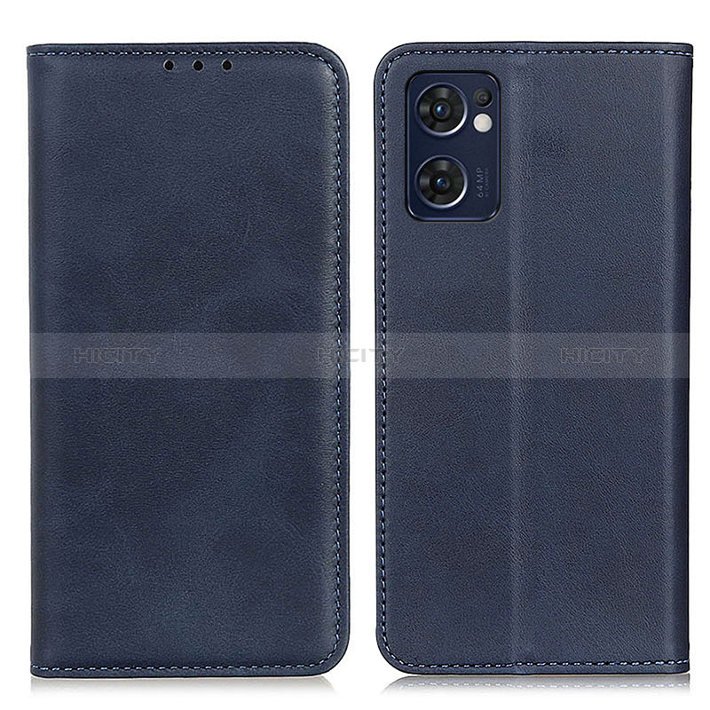 Coque Portefeuille Livre Cuir Etui Clapet A02D pour Oppo Find X5 Lite 5G Bleu Plus