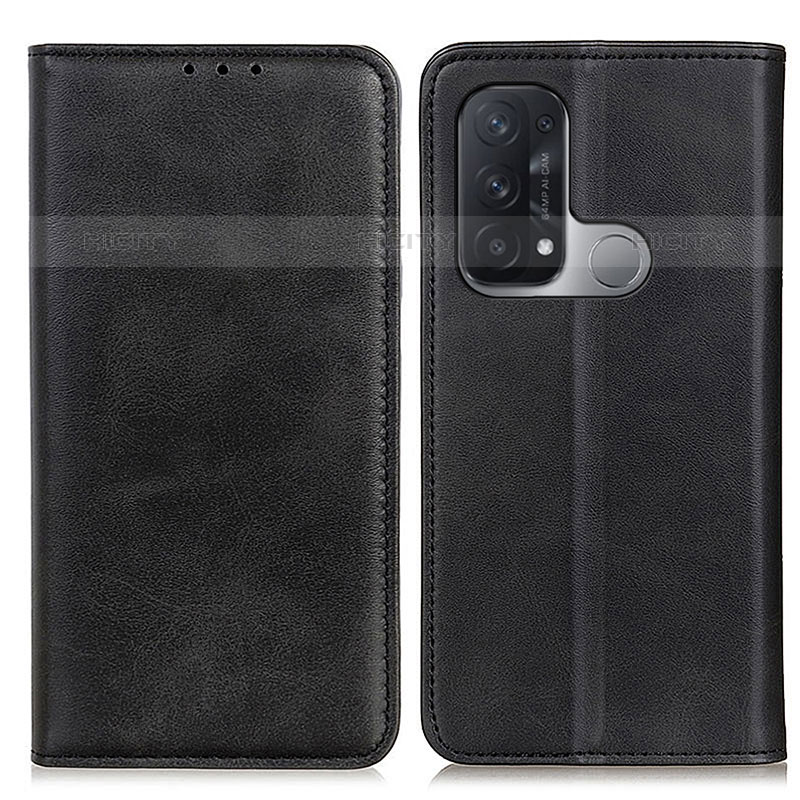 Coque Portefeuille Livre Cuir Etui Clapet A02D pour Oppo Reno5 A Noir Plus