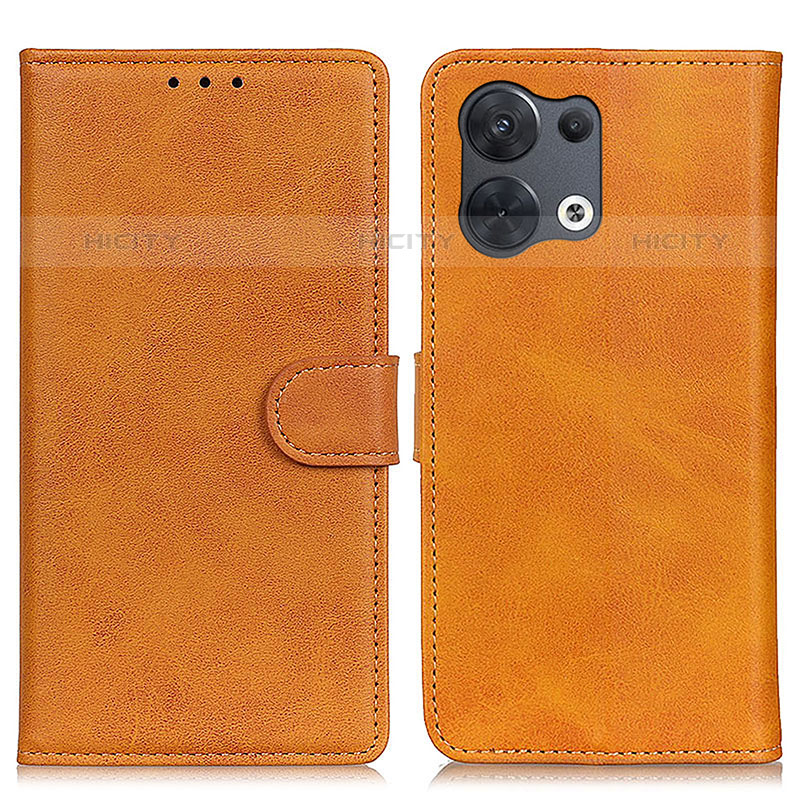 Coque Portefeuille Livre Cuir Etui Clapet A02D pour Oppo Reno8 5G Marron Plus