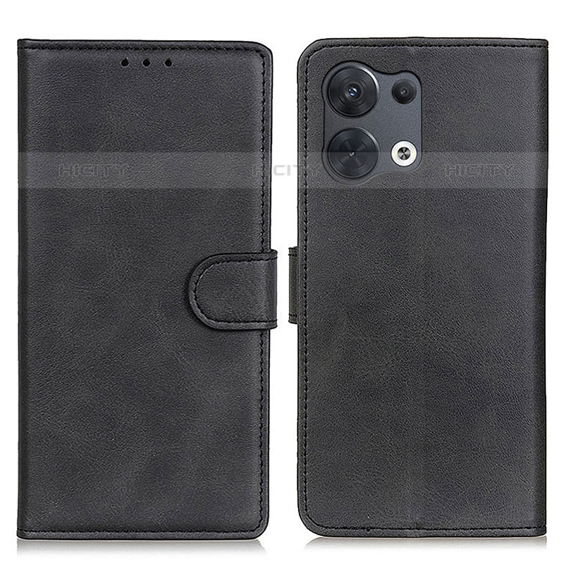 Coque Portefeuille Livre Cuir Etui Clapet A02D pour Oppo Reno8 5G Noir Plus