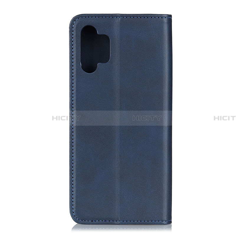 Coque Portefeuille Livre Cuir Etui Clapet A02D pour Samsung Galaxy A32 4G Bleu Plus