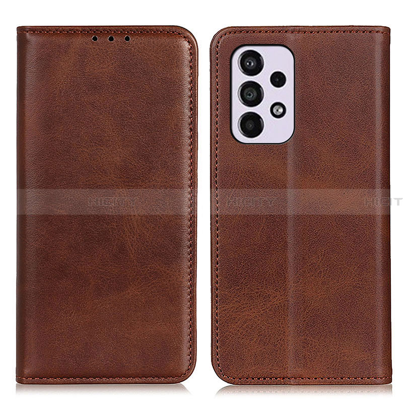 Coque Portefeuille Livre Cuir Etui Clapet A02D pour Samsung Galaxy A33 5G Marron Plus