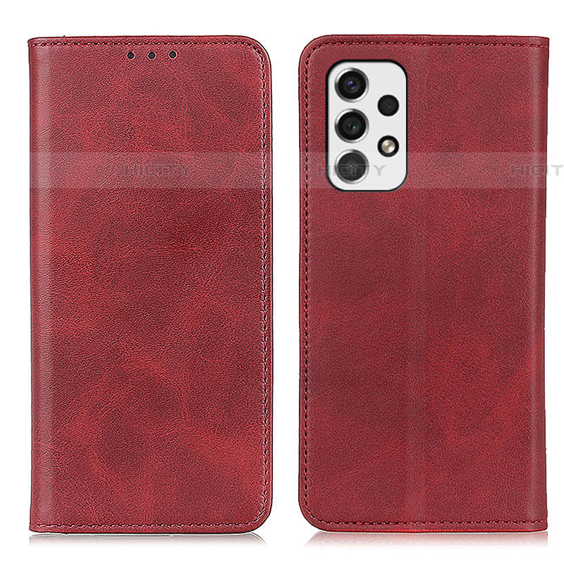 Coque Portefeuille Livre Cuir Etui Clapet A02D pour Samsung Galaxy A53 5G Rouge Plus