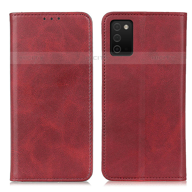 Coque Portefeuille Livre Cuir Etui Clapet A02D pour Samsung Galaxy M02s Rouge Plus