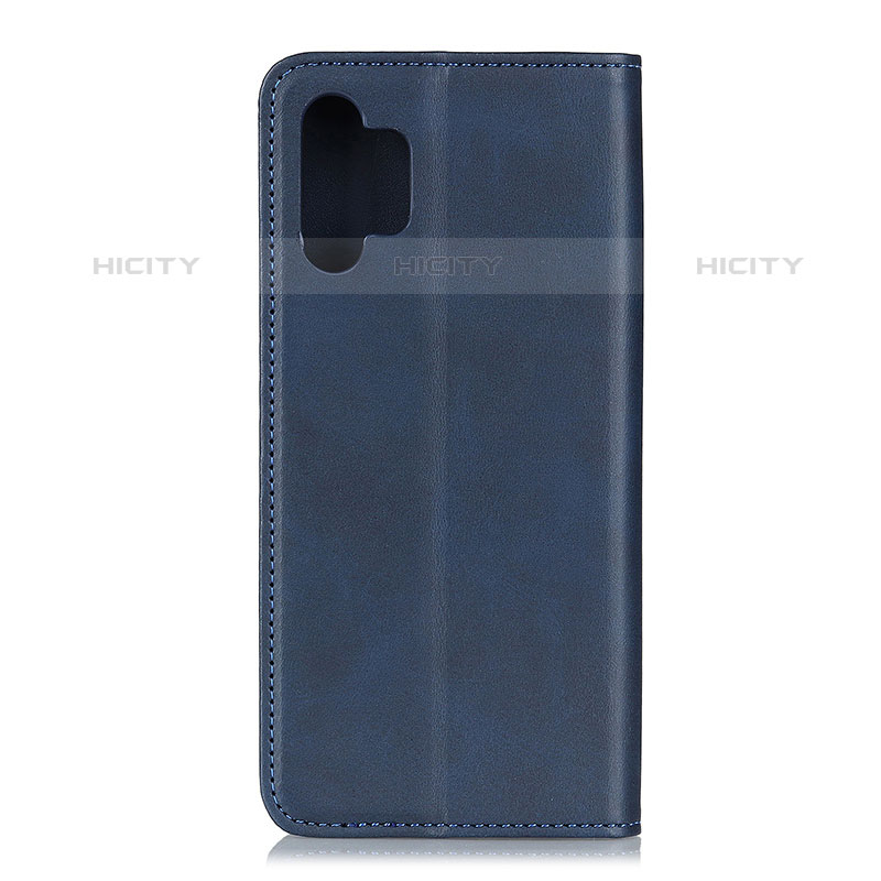 Coque Portefeuille Livre Cuir Etui Clapet A02D pour Samsung Galaxy M32 5G Bleu Plus