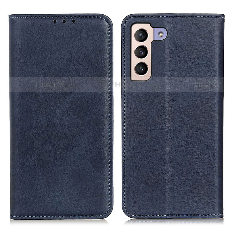 Coque Portefeuille Livre Cuir Etui Clapet A02D pour Samsung Galaxy S22 Plus 5G Bleu Plus