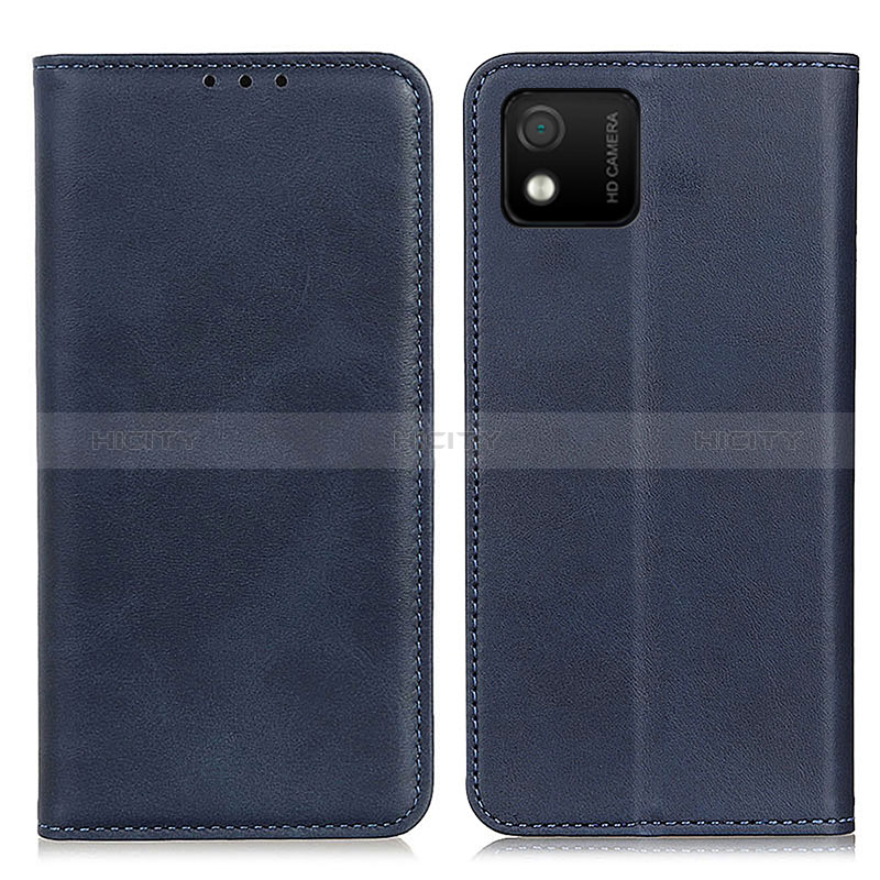 Coque Portefeuille Livre Cuir Etui Clapet A02D pour Wiko Y52 Bleu Plus