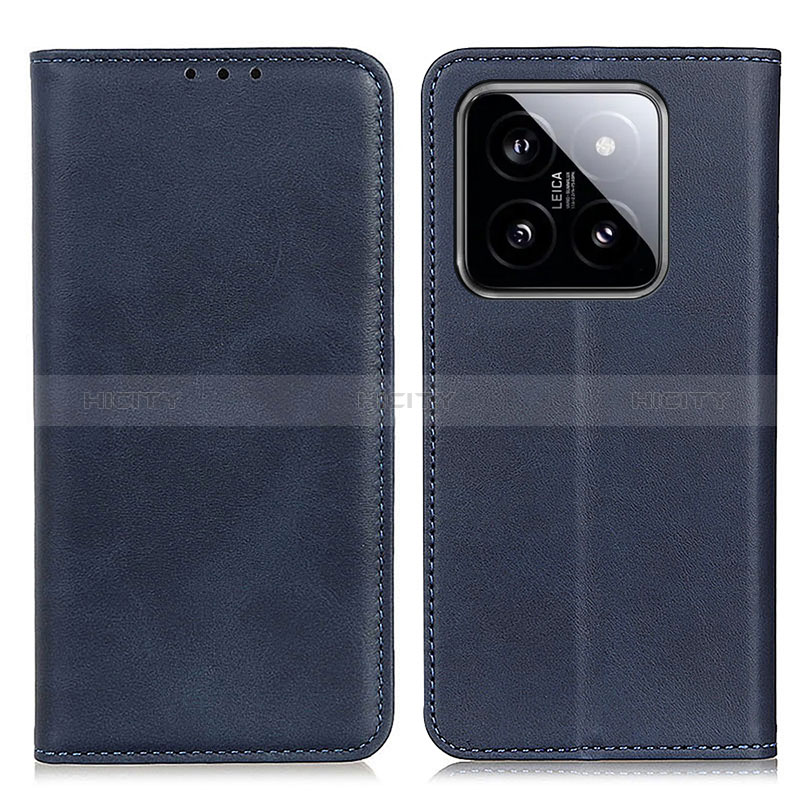 Coque Portefeuille Livre Cuir Etui Clapet A02D pour Xiaomi Mi 14 5G Bleu Plus