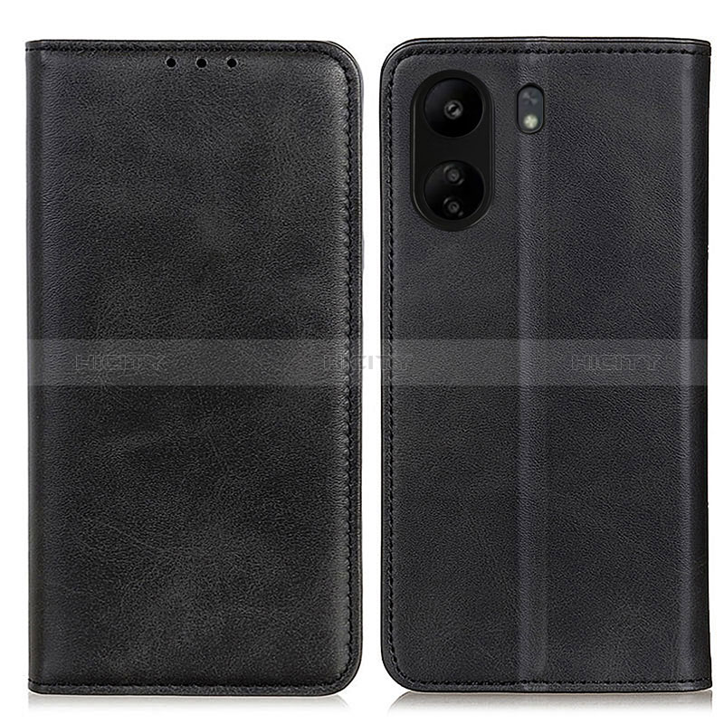 Coque Portefeuille Livre Cuir Etui Clapet A02D pour Xiaomi Poco C65 Noir Plus