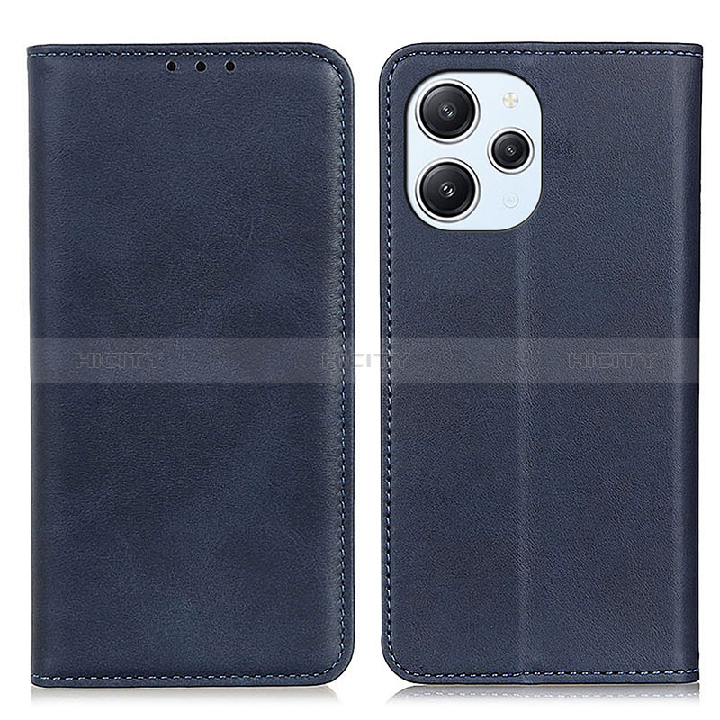 Coque Portefeuille Livre Cuir Etui Clapet A02D pour Xiaomi Redmi 12 4G Bleu Plus