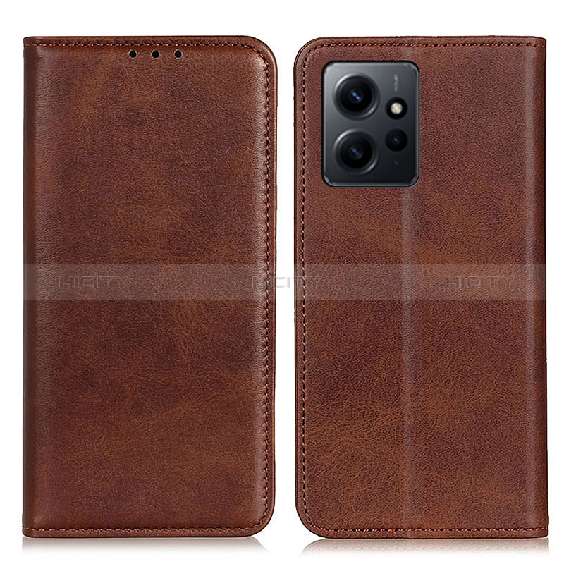 Coque Portefeuille Livre Cuir Etui Clapet A02D pour Xiaomi Redmi Note 12 4G Marron Plus