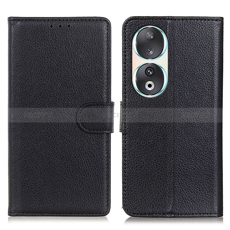 Coque Portefeuille Livre Cuir Etui Clapet A03D pour Huawei Honor 90 5G Noir Plus