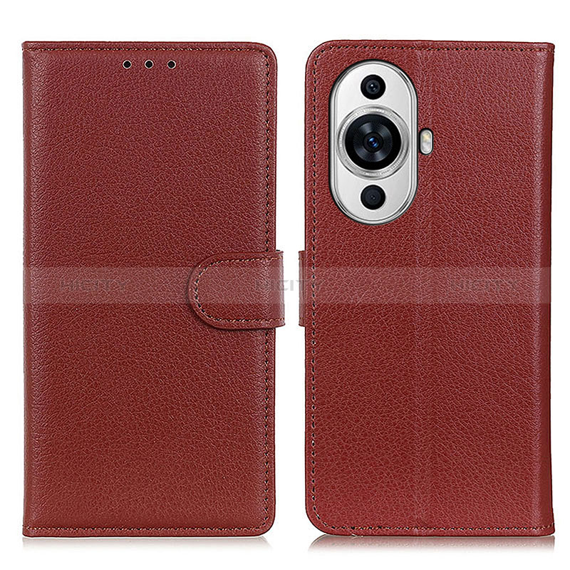 Coque Portefeuille Livre Cuir Etui Clapet A03D pour Huawei Nova 11 Marron Plus