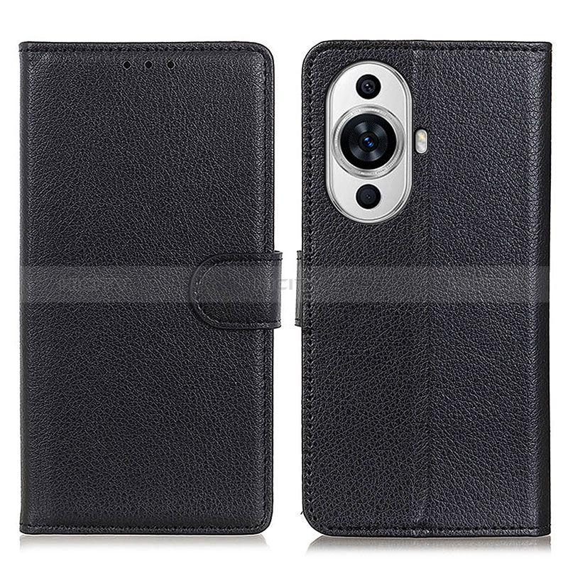 Coque Portefeuille Livre Cuir Etui Clapet A03D pour Huawei Nova 11 Noir Plus