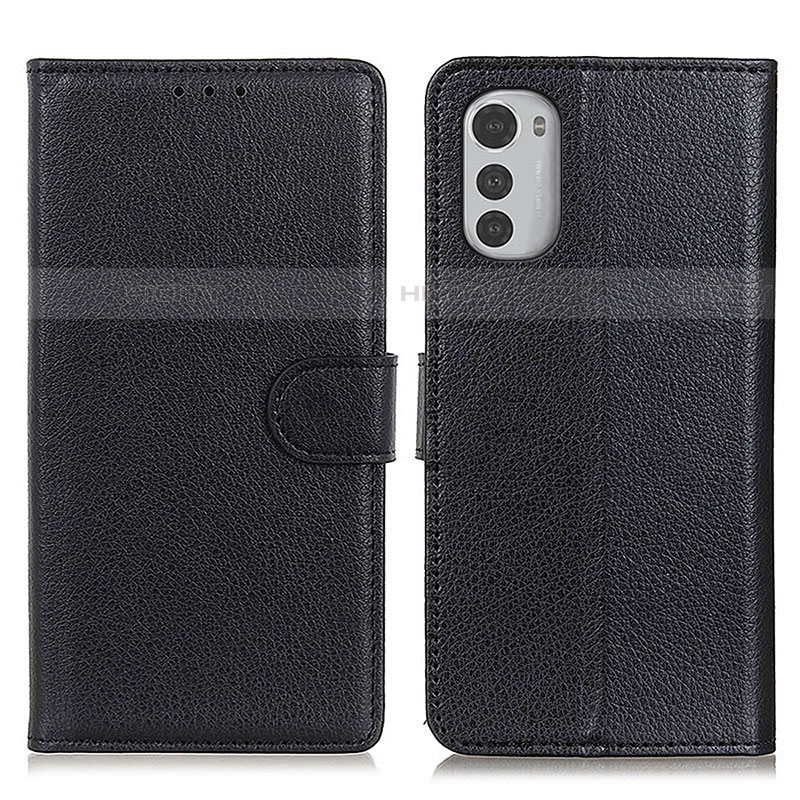 Coque Portefeuille Livre Cuir Etui Clapet A03D pour Motorola Moto E32s Noir Plus