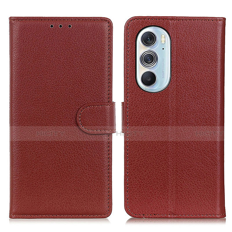 Coque Portefeuille Livre Cuir Etui Clapet A03D pour Motorola Moto Edge 30 Pro 5G Marron Plus