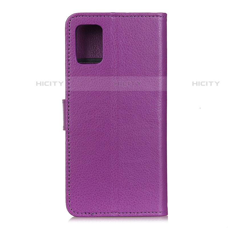 Coque Portefeuille Livre Cuir Etui Clapet A03D pour Motorola Moto Edge S 5G Violet Plus