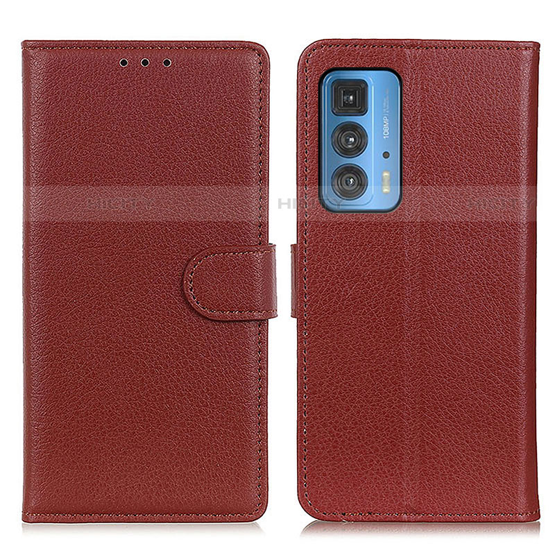 Coque Portefeuille Livre Cuir Etui Clapet A03D pour Motorola Moto Edge S Pro 5G Marron Plus