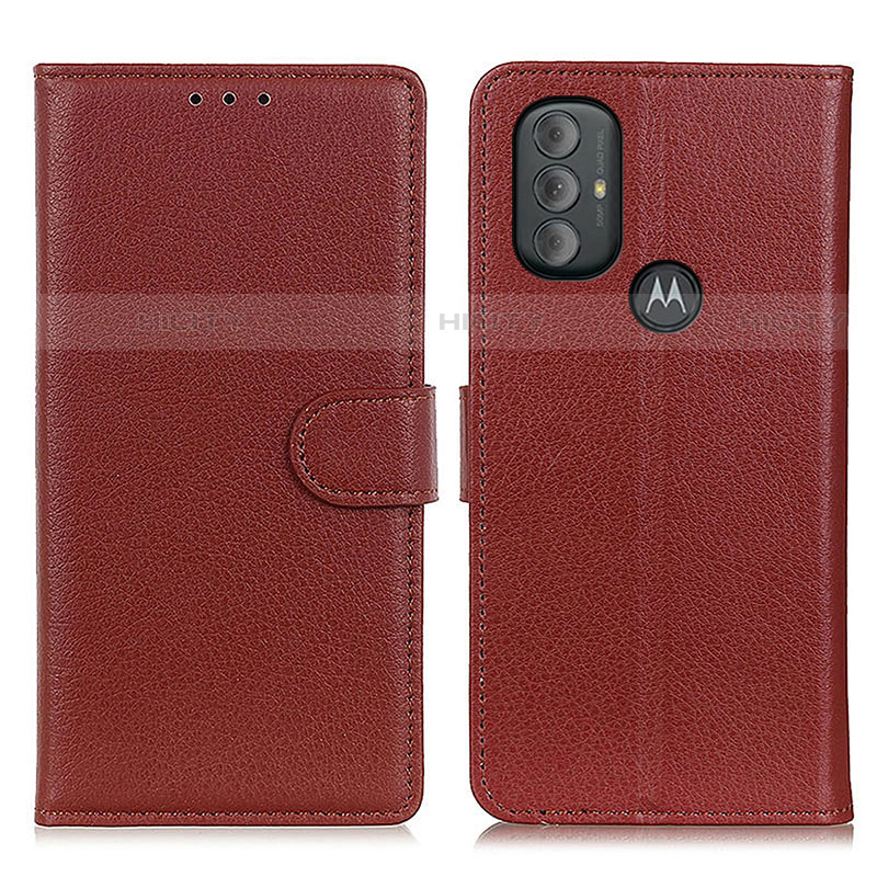 Coque Portefeuille Livre Cuir Etui Clapet A03D pour Motorola Moto G Play (2023) Marron Plus