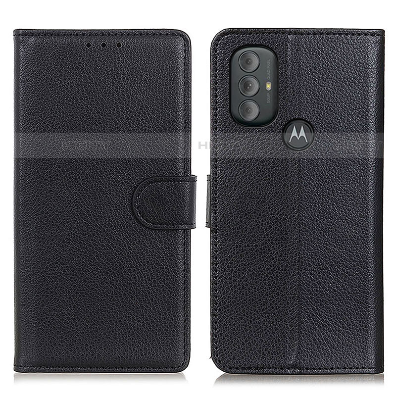 Coque Portefeuille Livre Cuir Etui Clapet A03D pour Motorola Moto G Play (2023) Noir Plus