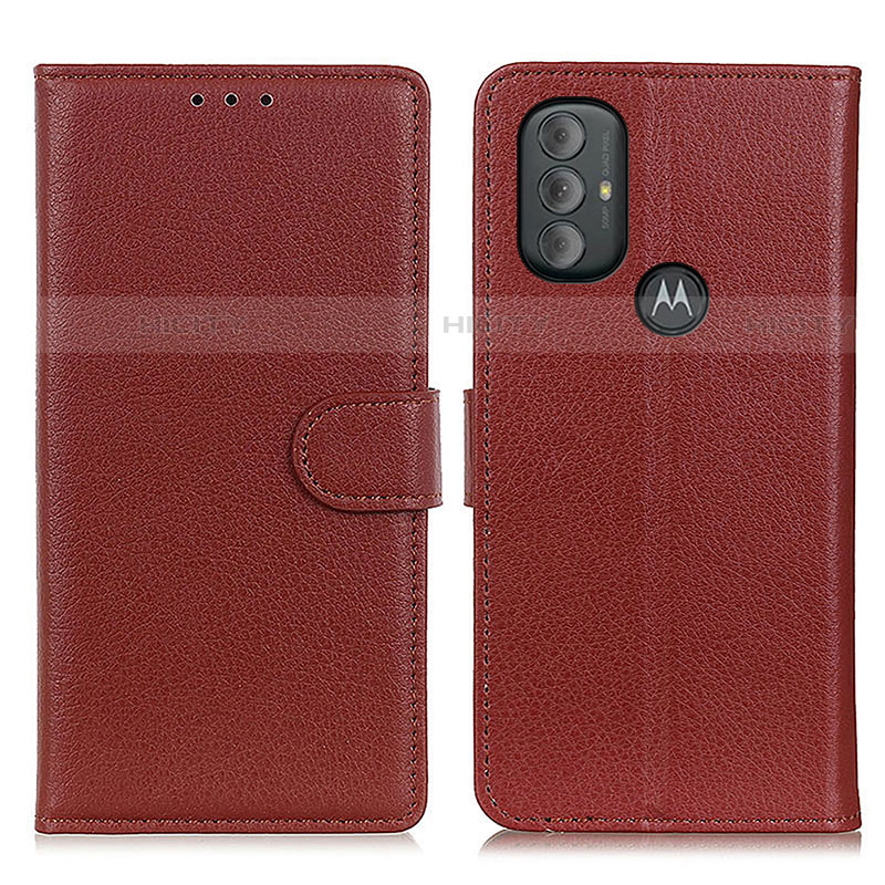 Coque Portefeuille Livre Cuir Etui Clapet A03D pour Motorola Moto G Power (2022) Marron Plus
