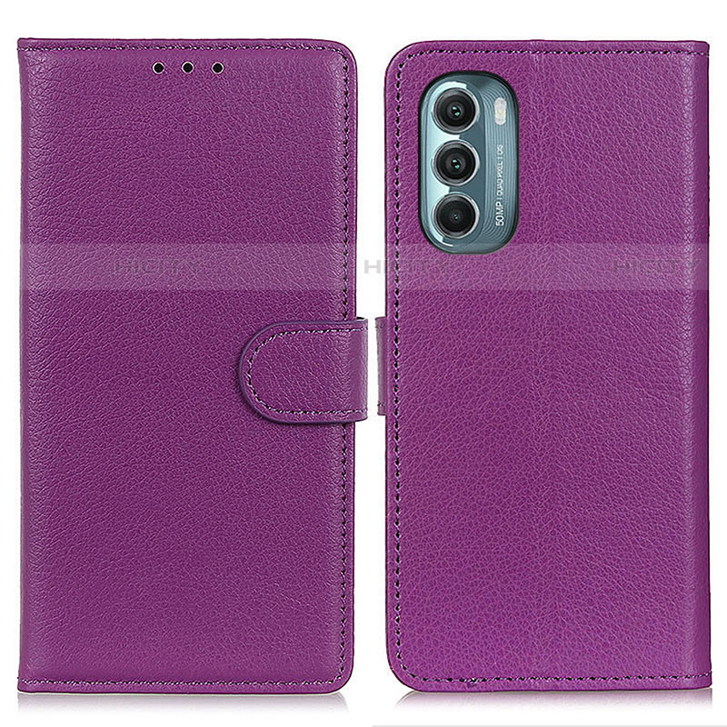 Coque Portefeuille Livre Cuir Etui Clapet A03D pour Motorola Moto G Stylus (2022) 4G Violet Plus