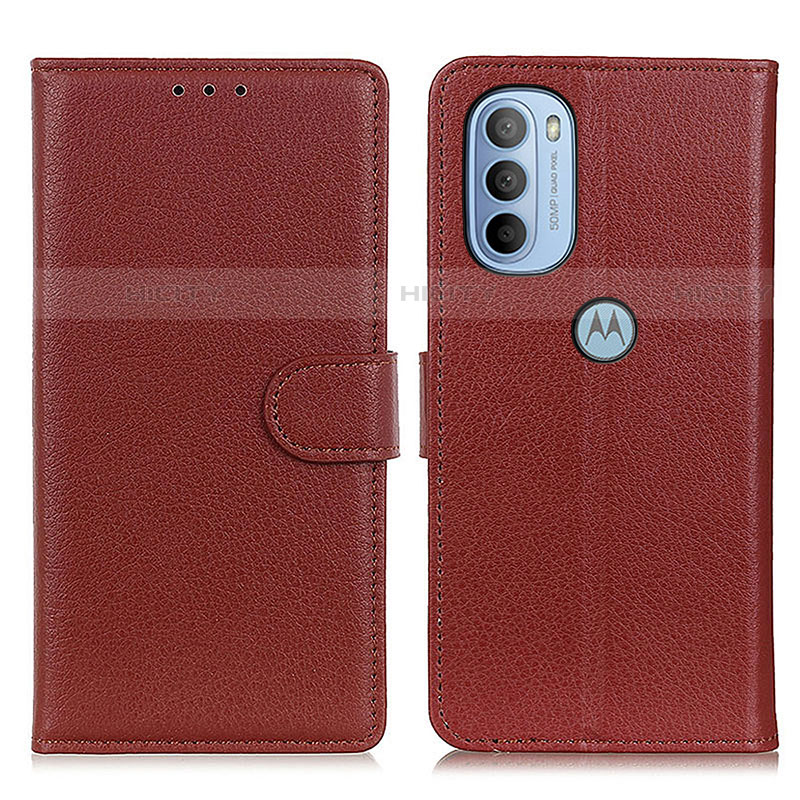 Coque Portefeuille Livre Cuir Etui Clapet A03D pour Motorola Moto G31 Marron Plus