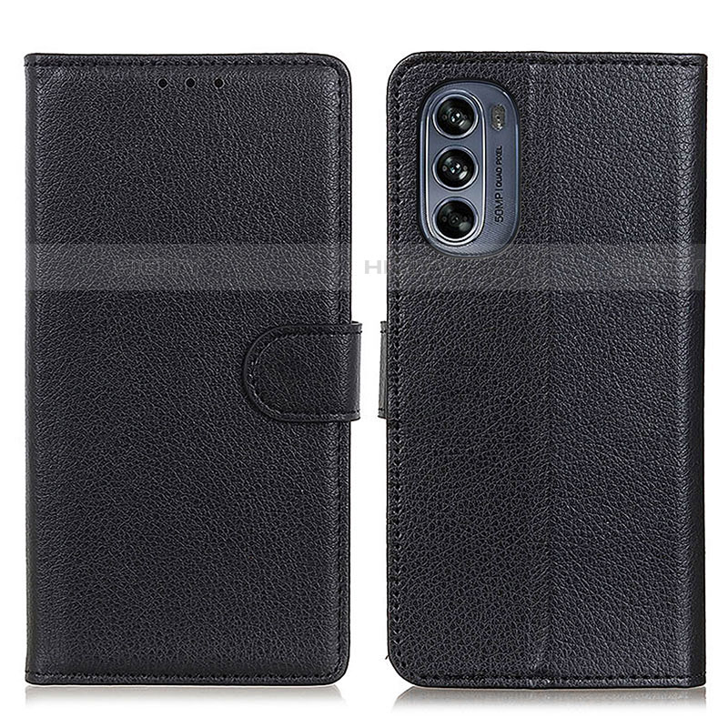 Coque Portefeuille Livre Cuir Etui Clapet A03D pour Motorola Moto G62 5G Noir Plus