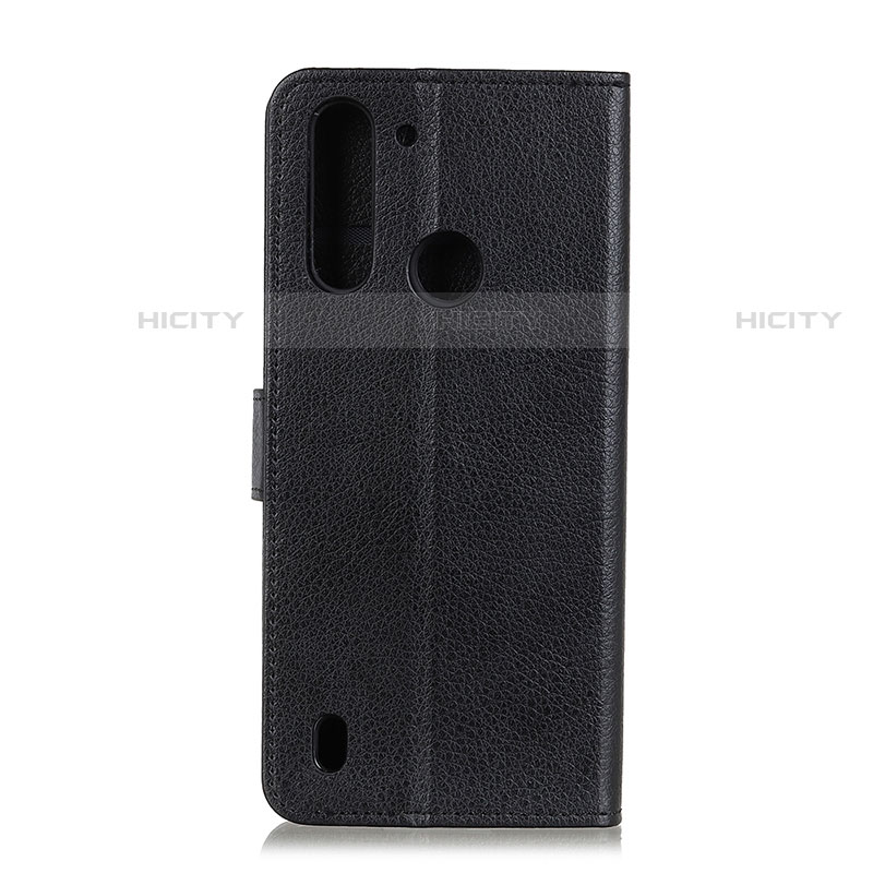 Coque Portefeuille Livre Cuir Etui Clapet A03D pour Motorola Moto One Fusion Noir Plus