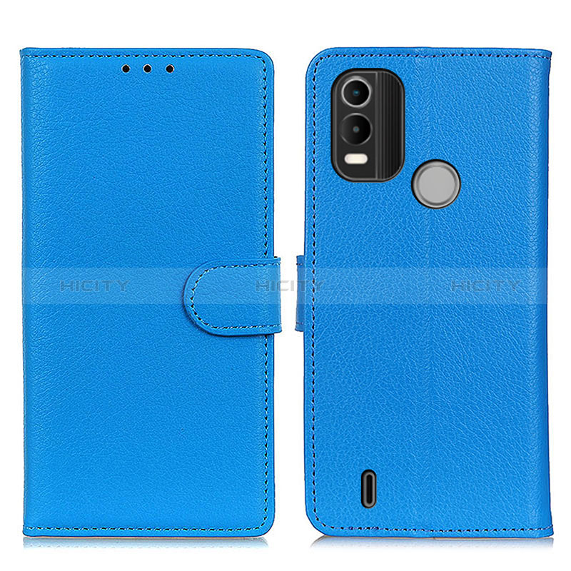 Coque Portefeuille Livre Cuir Etui Clapet A03D pour Nokia C21 Plus Bleu Ciel Plus