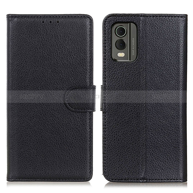 Coque Portefeuille Livre Cuir Etui Clapet A03D pour Nokia C210 Noir Plus