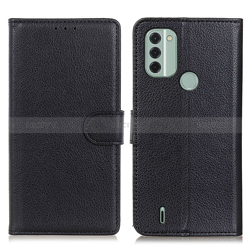 Coque Portefeuille Livre Cuir Etui Clapet A03D pour Nokia C31 Noir Plus