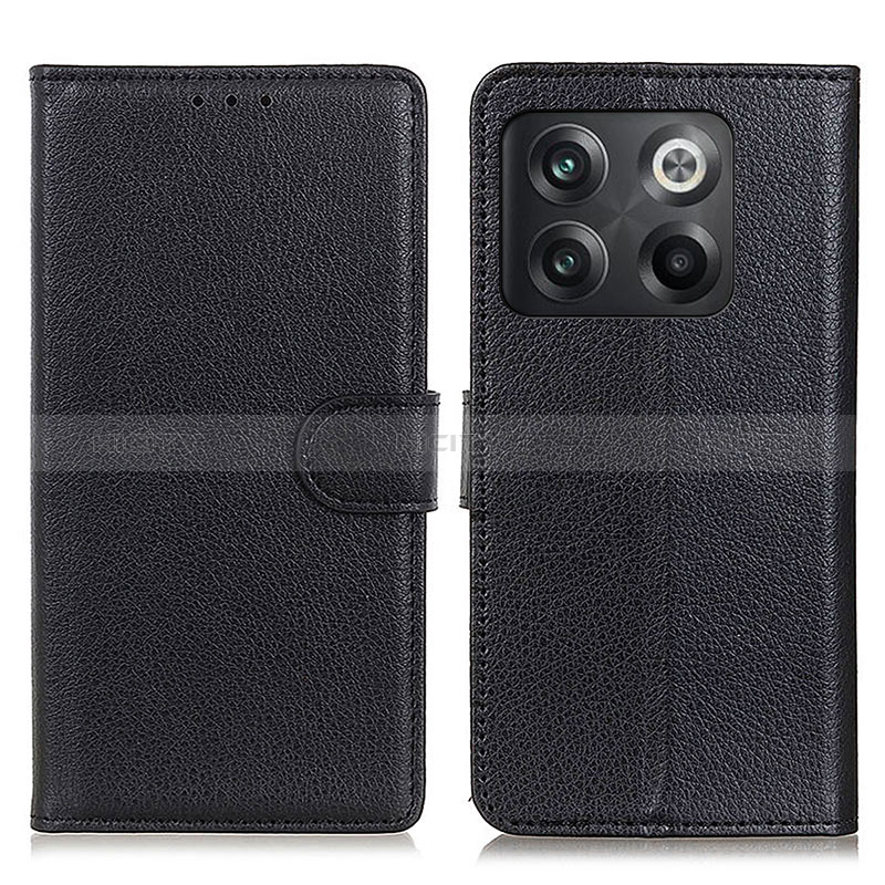 Coque Portefeuille Livre Cuir Etui Clapet A03D pour OnePlus 10T 5G Noir Plus