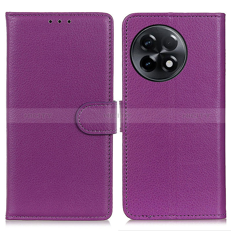 Coque Portefeuille Livre Cuir Etui Clapet A03D pour OnePlus 11R 5G Violet Plus