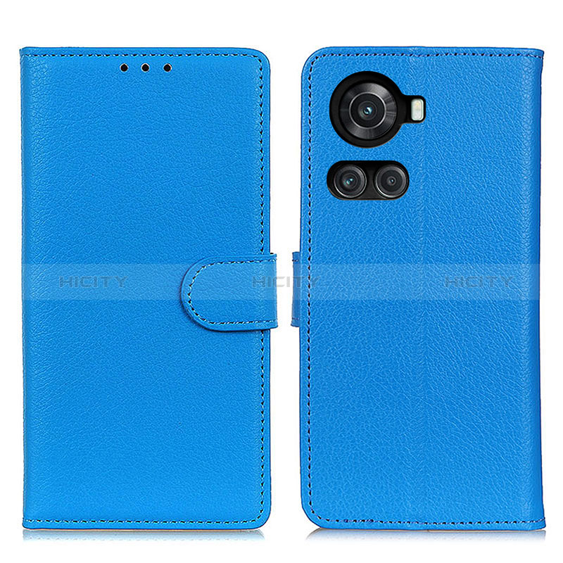 Coque Portefeuille Livre Cuir Etui Clapet A03D pour OnePlus Ace 5G Bleu Ciel Plus