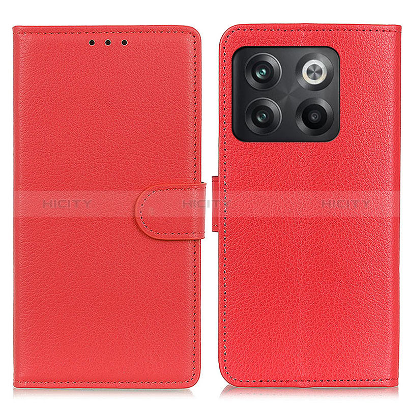 Coque Portefeuille Livre Cuir Etui Clapet A03D pour OnePlus Ace Pro 5G Rouge Plus