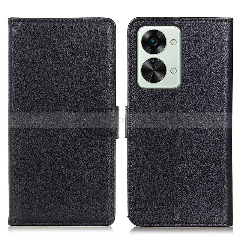 Coque Portefeuille Livre Cuir Etui Clapet A03D pour OnePlus Nord 2T 5G Noir Plus