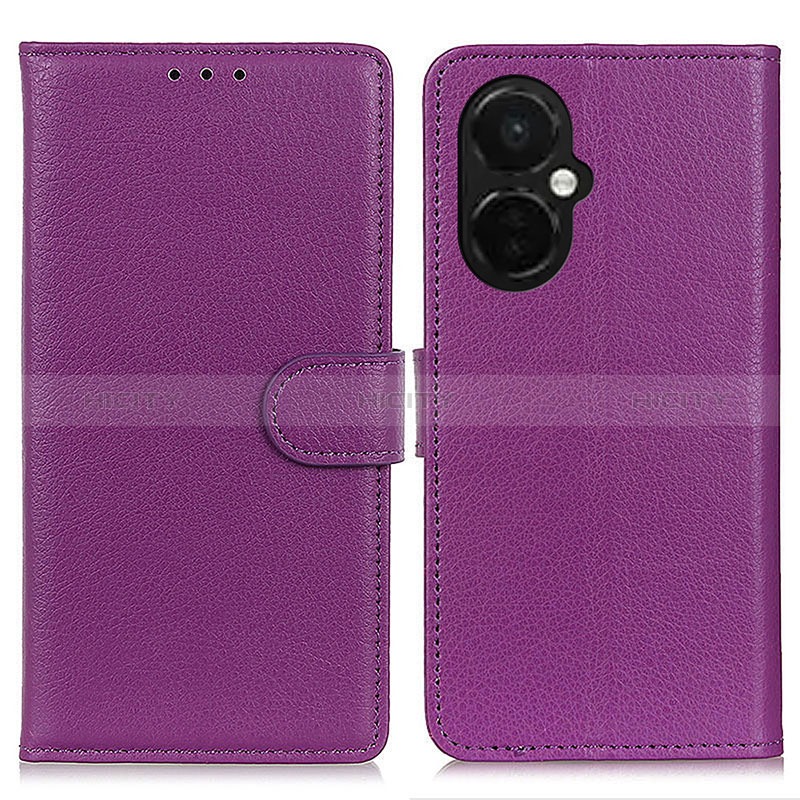 Coque Portefeuille Livre Cuir Etui Clapet A03D pour OnePlus Nord CE 3 5G Violet Plus