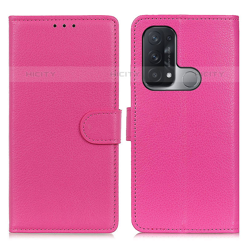 Coque Portefeuille Livre Cuir Etui Clapet A03D pour Oppo Reno5 A Violet Plus