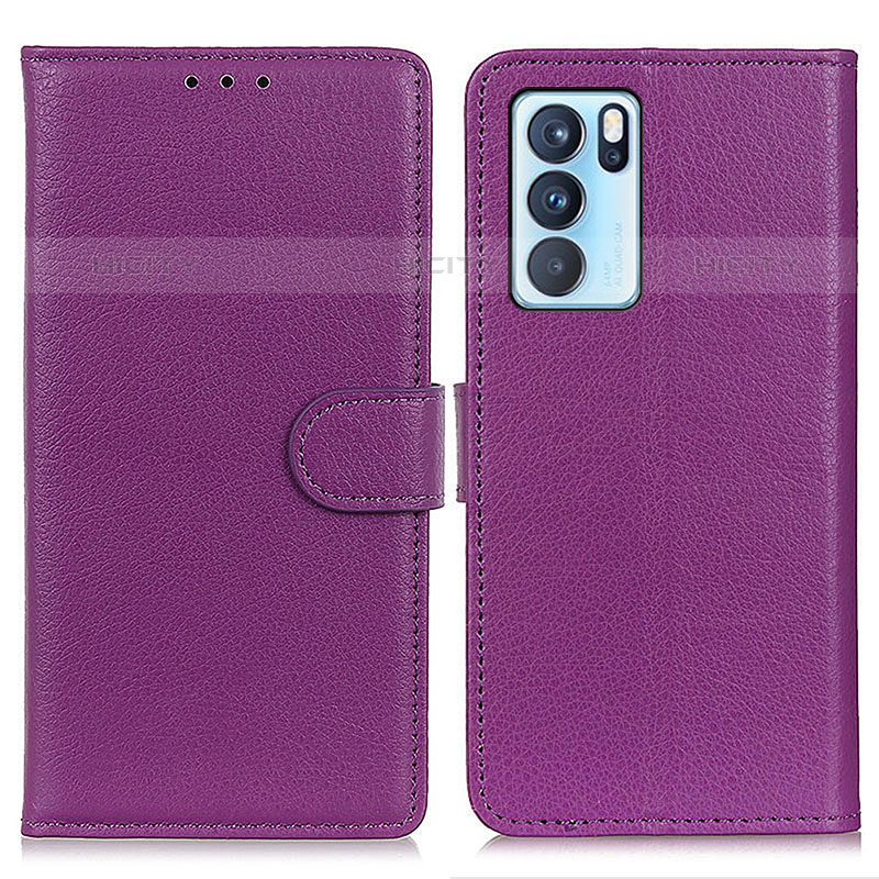 Coque Portefeuille Livre Cuir Etui Clapet A03D pour Oppo Reno6 Pro 5G India Plus