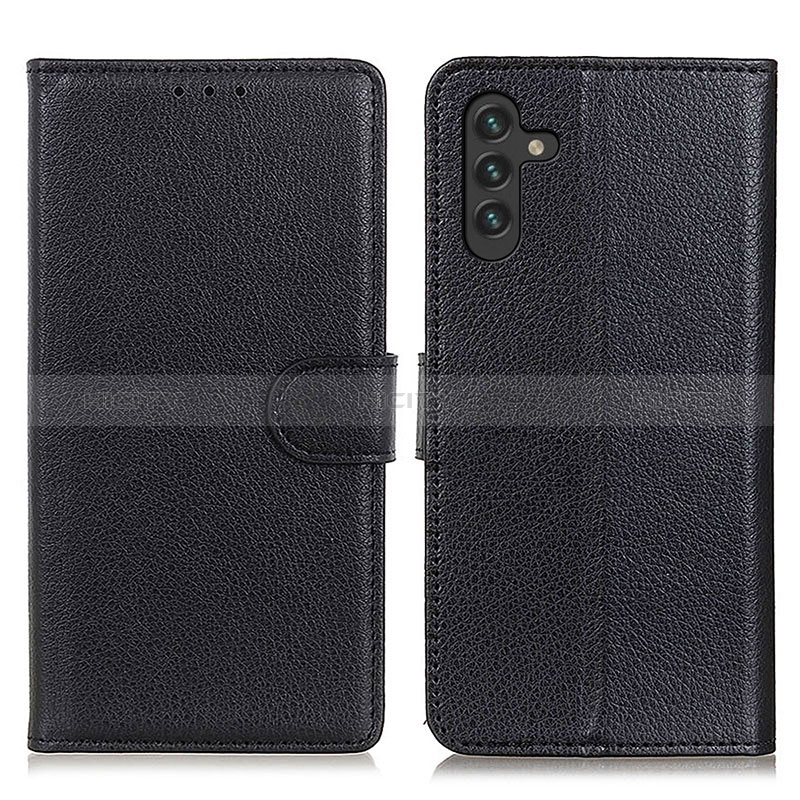 Coque Portefeuille Livre Cuir Etui Clapet A03D pour Samsung Galaxy A04s Noir Plus