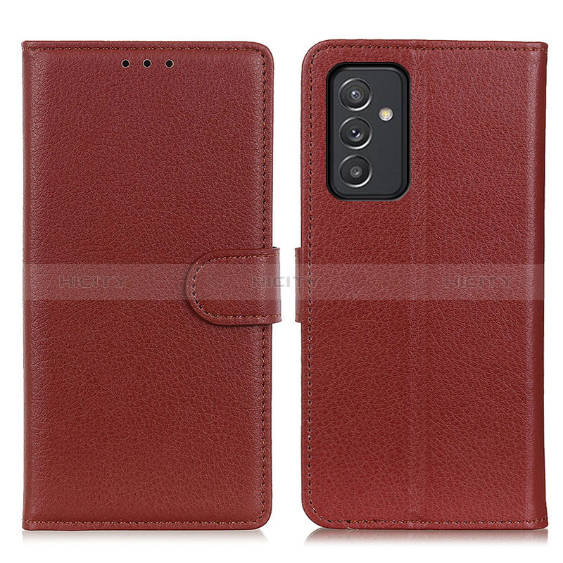 Coque Portefeuille Livre Cuir Etui Clapet A03D pour Samsung Galaxy A15 4G Marron Plus