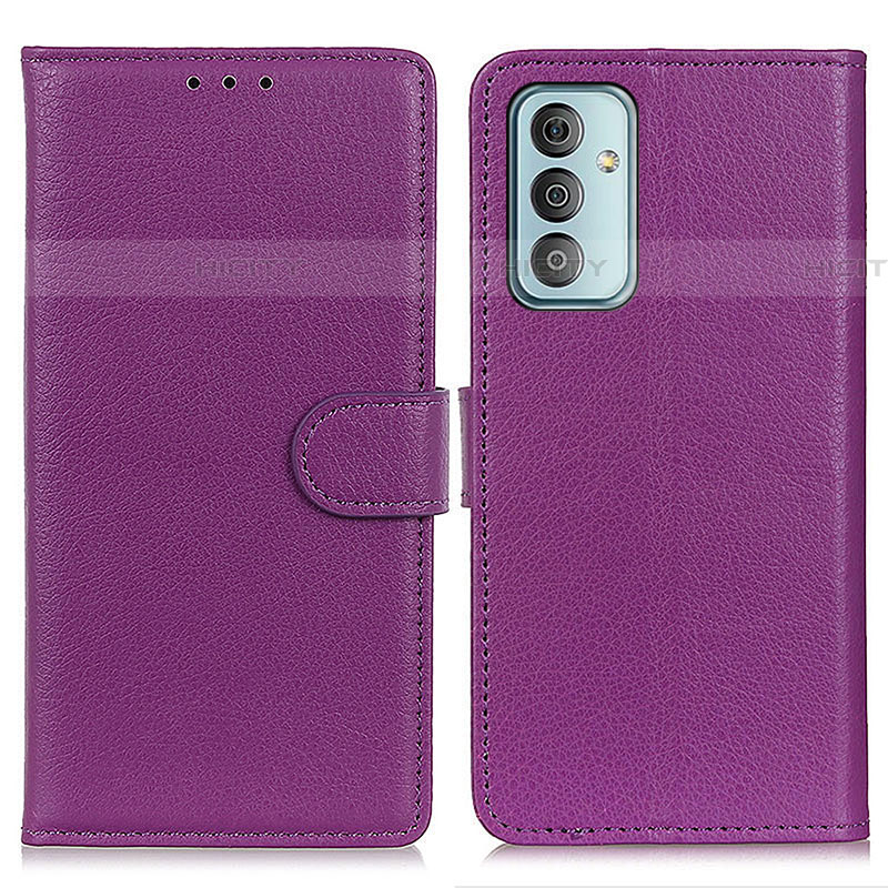 Coque Portefeuille Livre Cuir Etui Clapet A03D pour Samsung Galaxy F23 5G Violet Plus