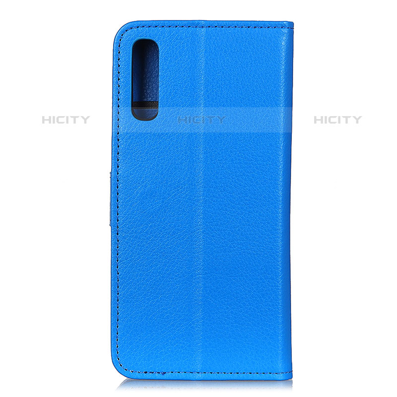 Coque Portefeuille Livre Cuir Etui Clapet A03D pour Samsung Galaxy M02 Bleu Ciel Plus